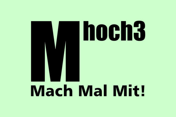 Bild vergrößern: Mhoch3 Logo