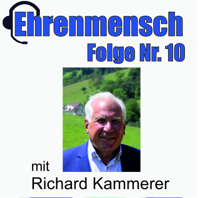 Cover der zehnten Ehrenmensch Folge mit Richard Kammerer im Portrait. 