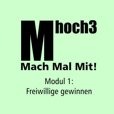 Bild vergrößern: Titelbild MHoch3 Modul 1 Öffentlichkeitsarbeit