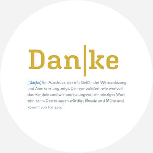 Bild vergrößern: Danke sagen