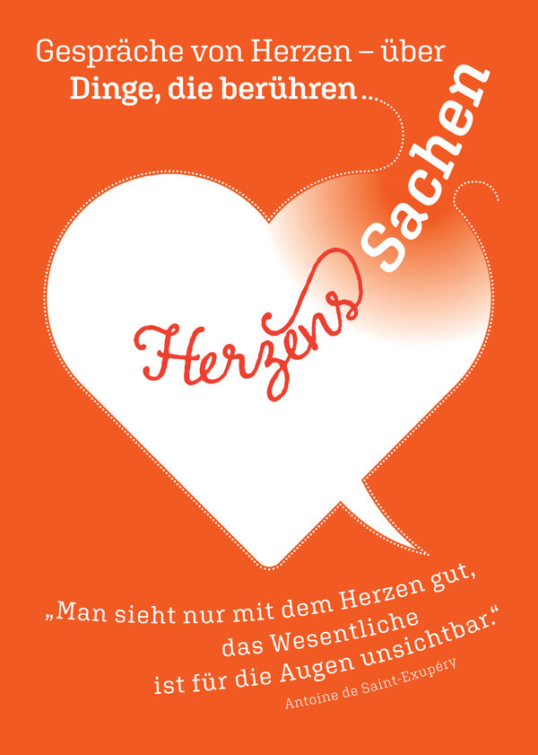 Bild vergrößern: Herzenssache Flyer Vorderseite